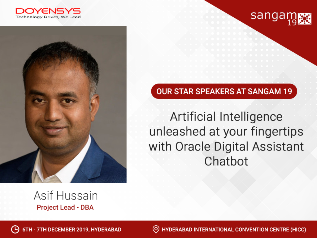 asif hussain doyensys sangam 2019